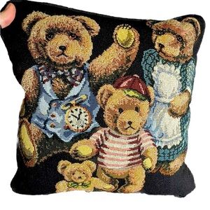 Teddy Bear Pillow The Three Bears made in USA Dakotah